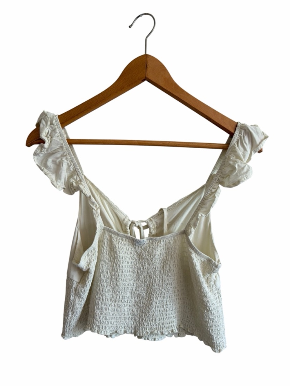 Boho Ruffle Strapped Crop Top Tank - Picture 4 of 5